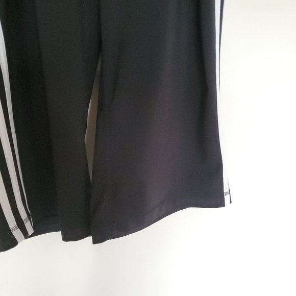 Adidas Clima365 3 stripe capri pants black white M - Picture 5 of 12